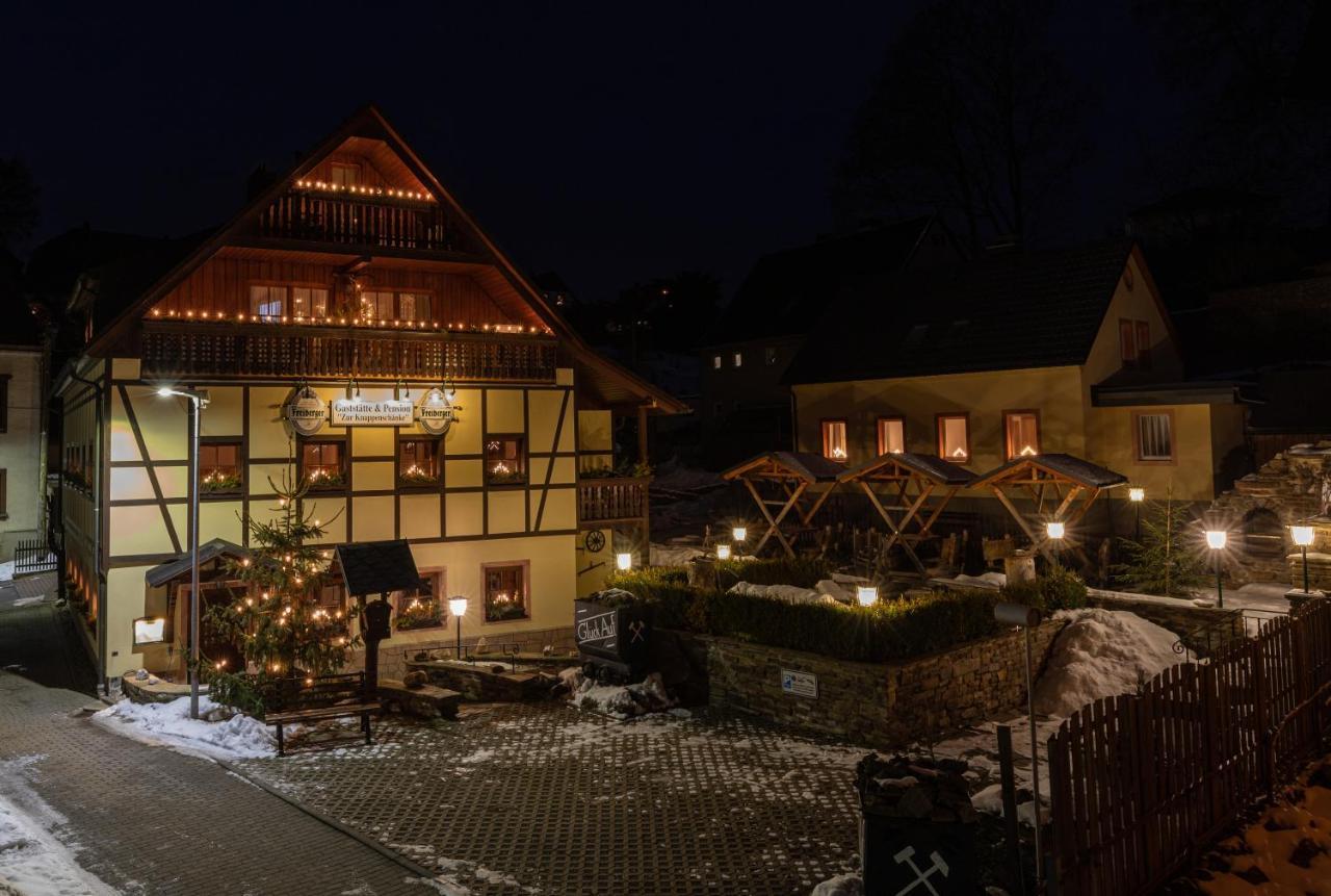 Pension Und Gaststaette Zur Knappenschaenke Thermalbad Wiesenbad エクステリア 写真